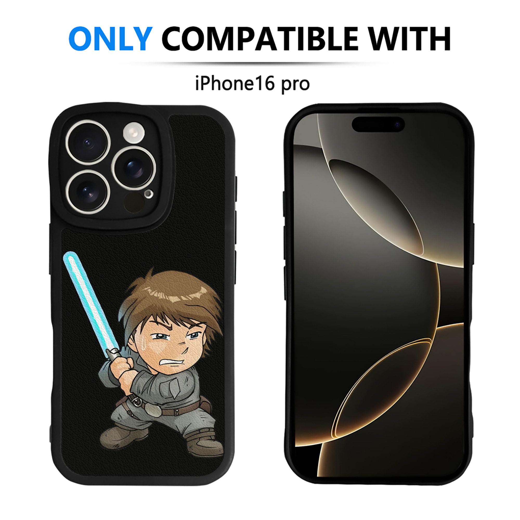 （画像用） スター・ウォーズ Star Wars 【iPhone 16シリーズ対応】シリコンスマホケース（レザー調） 材質：シリコン